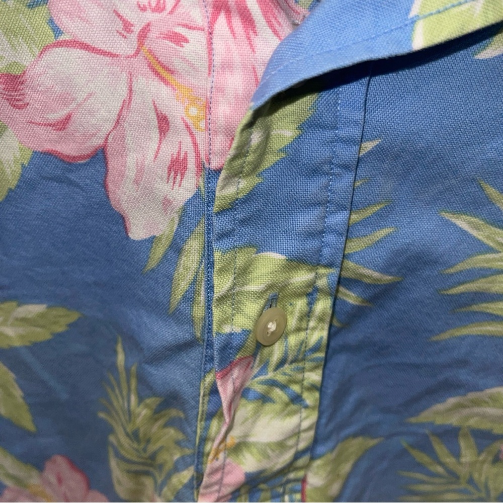 Ralph Lauren Blue and Pink Casual Button Down Shirt - Picture 8 of 9